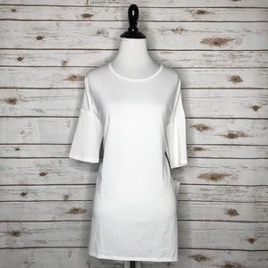 Solid White LuLaRoe Irma Hi Lo Tunic